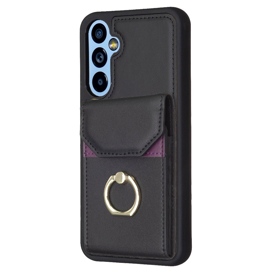 BF29 For Samsung Galaxy A34 5G Anti-Scratch PU Leather TPU Cover Phone Case Card Holder with Ring Kickstand BF29 For Samsung Galaxy A34 5G Anti-Scratch PU Leather TPU Cover Phone Case Card Holder with Ring Kickstand